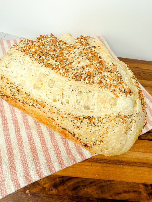 Everything Bagel Seasoning Sourdough Loaf