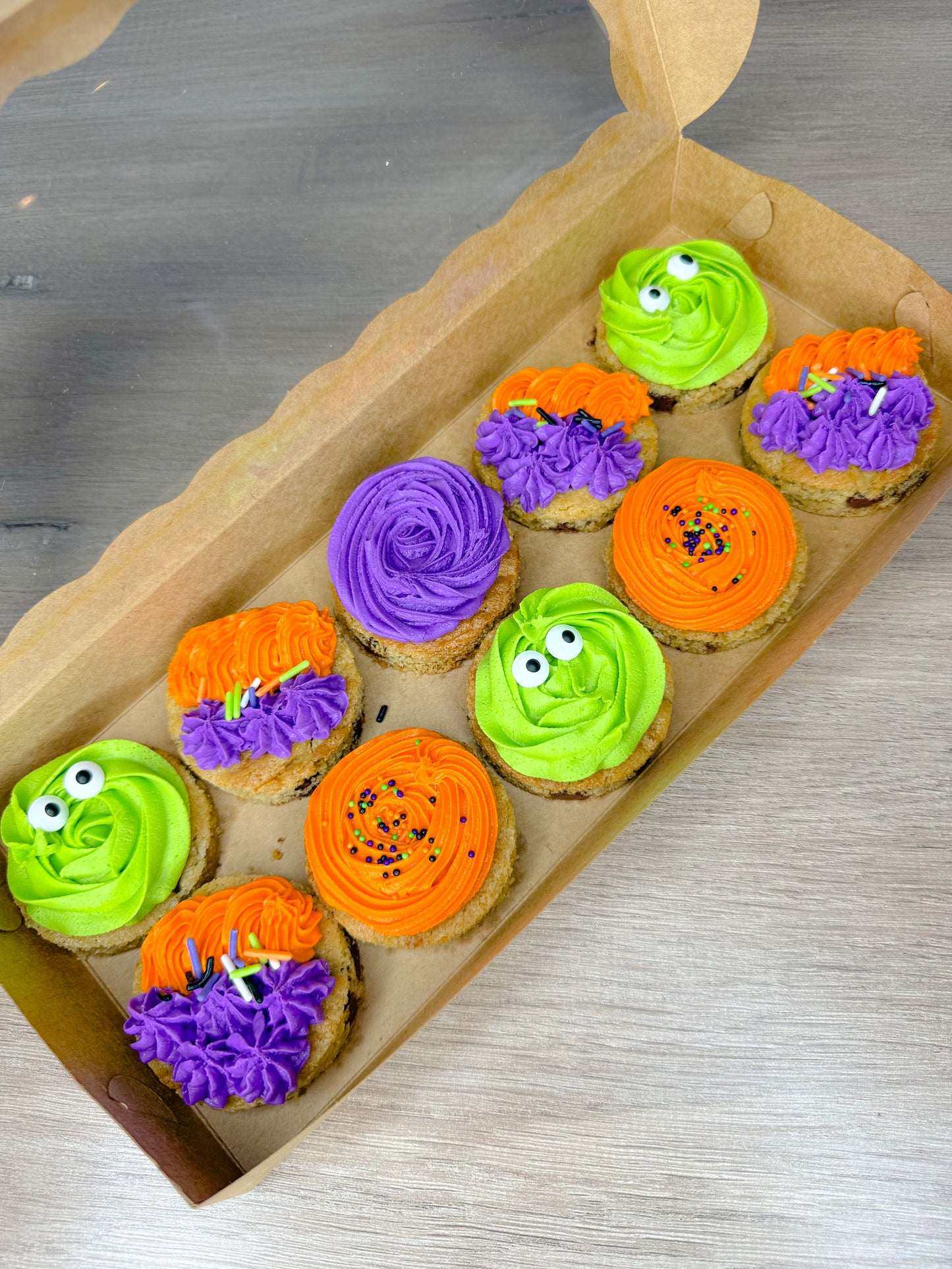 Halloween Themed Chocolate Chip Cookie Bites