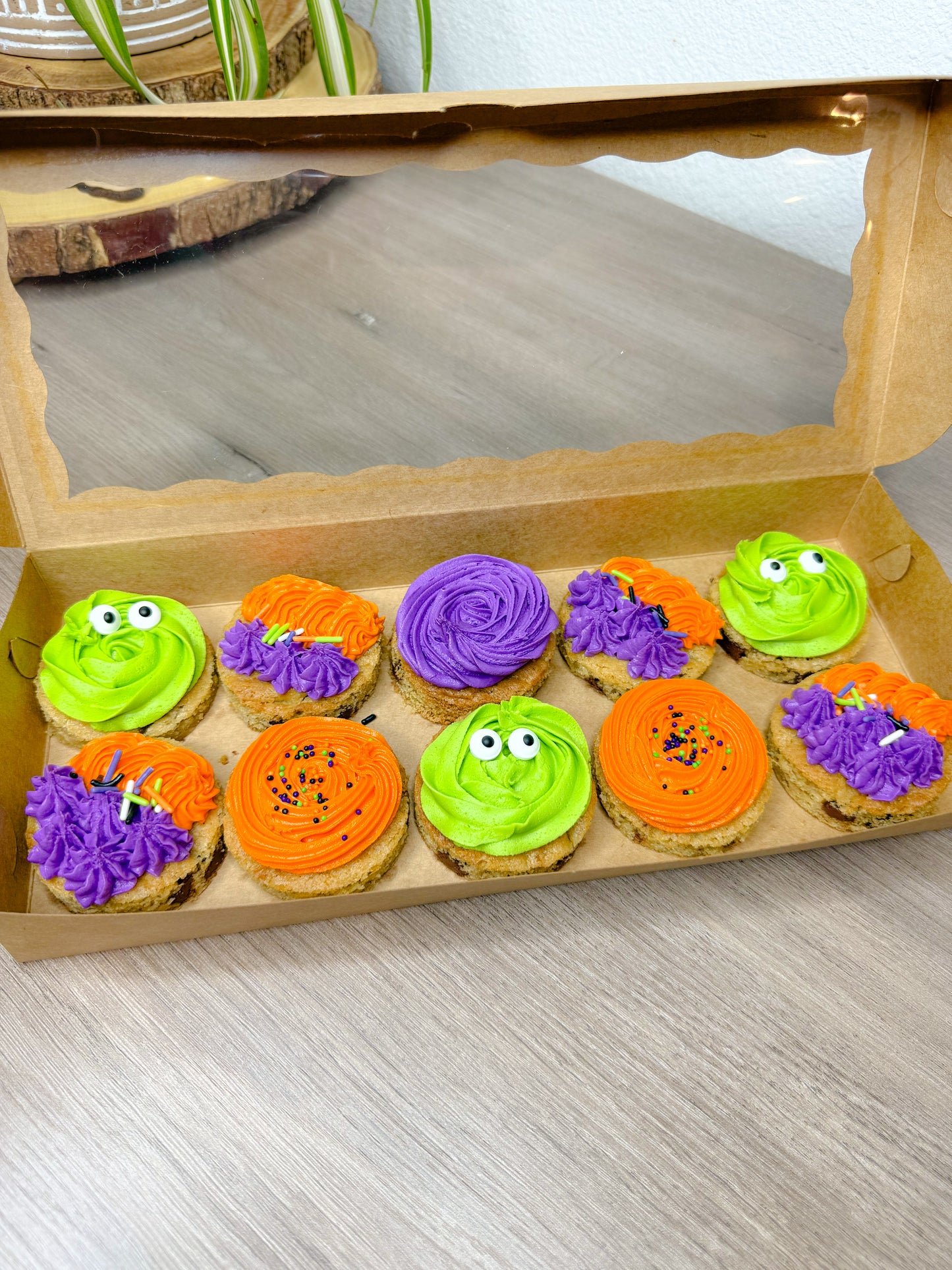 Halloween Themed Chocolate Chip Cookie Bites