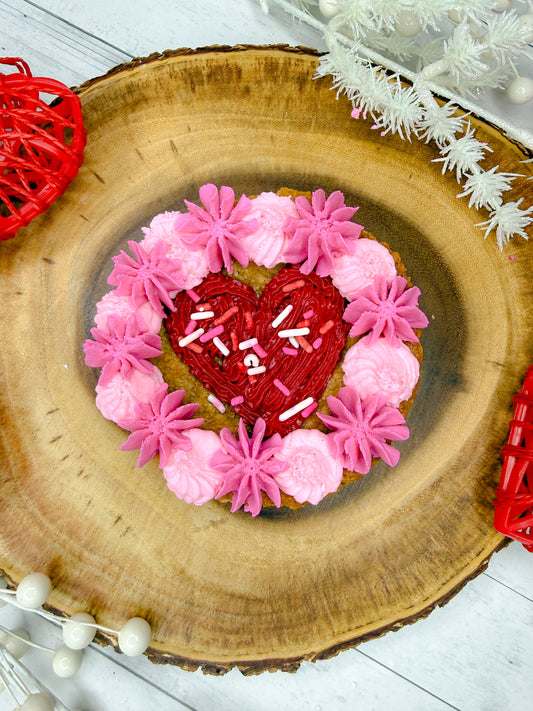 *VALENTINE* Mini Chocolate Chip Cookie Cake