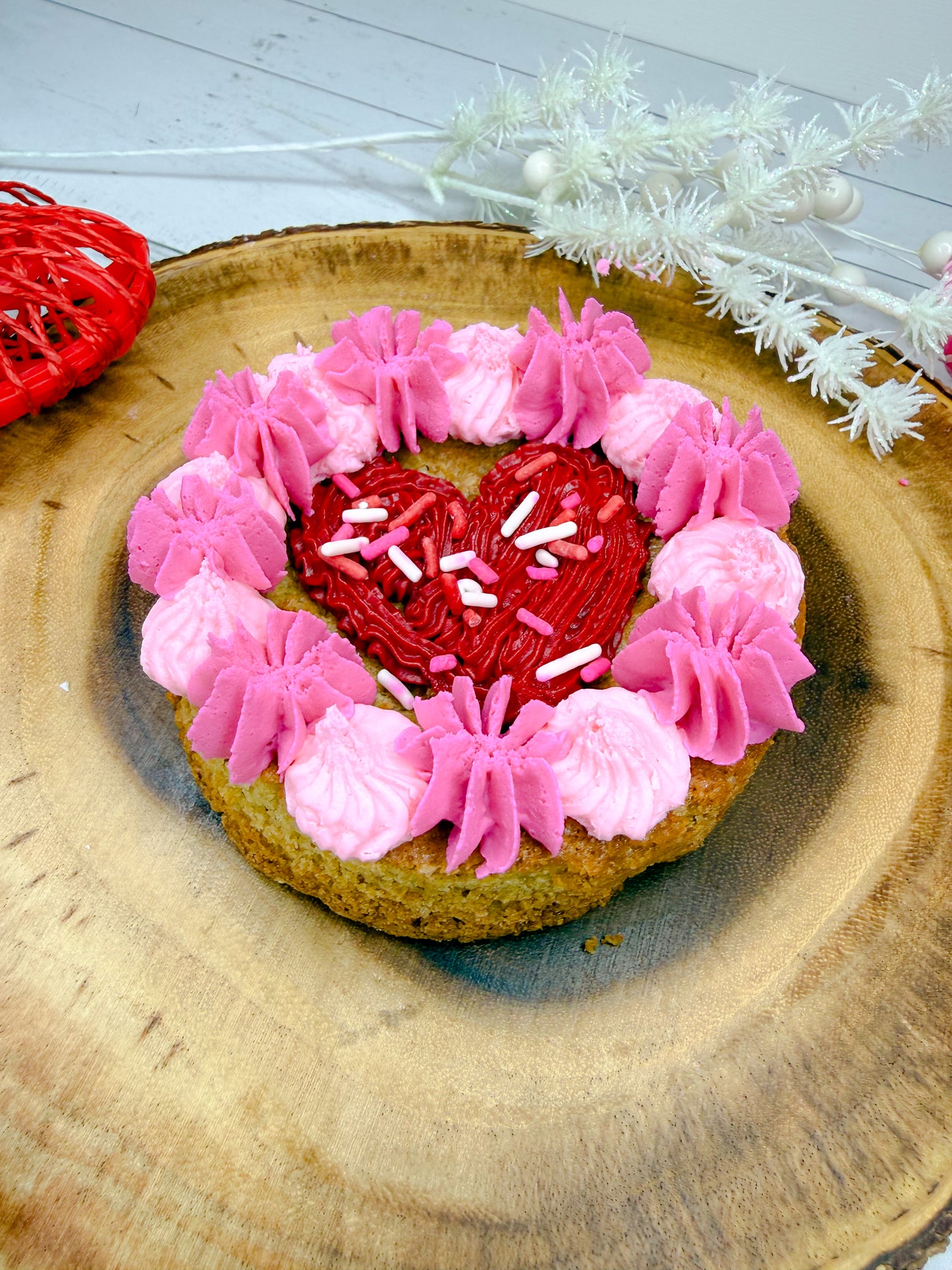 *VALENTINE* Mini Chocolate Chip Cookie Cake